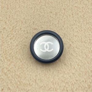 CHANEL Silver and Black Logo Earrings👝